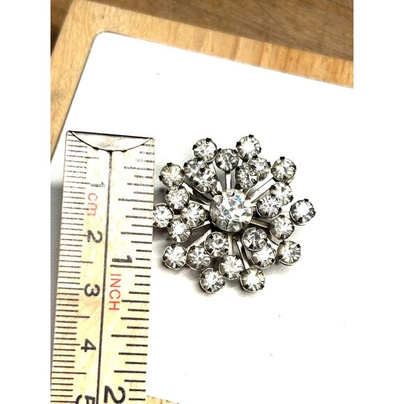 Vintage Rhinestone Brooch Pin With Box - Picture 4 of 6